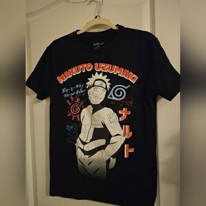 Naruto Uzumaki Black T-Shirt Men's Size Medium